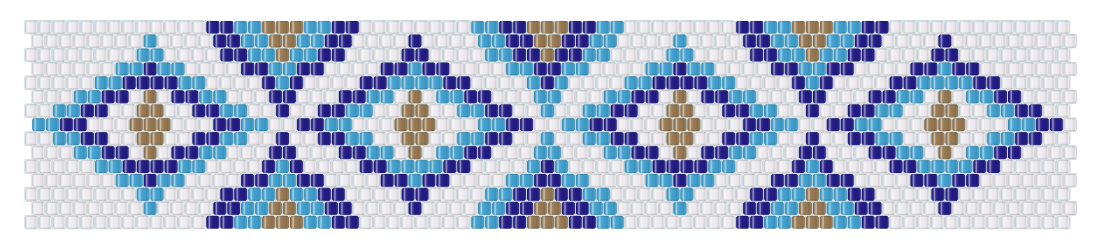 Azizam bracelet — free peyote pattern